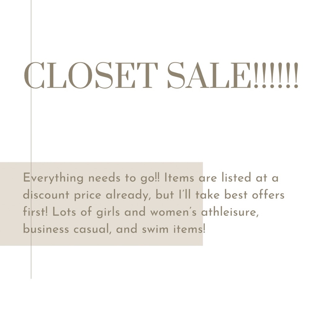 CLOSET CLOSING SALE